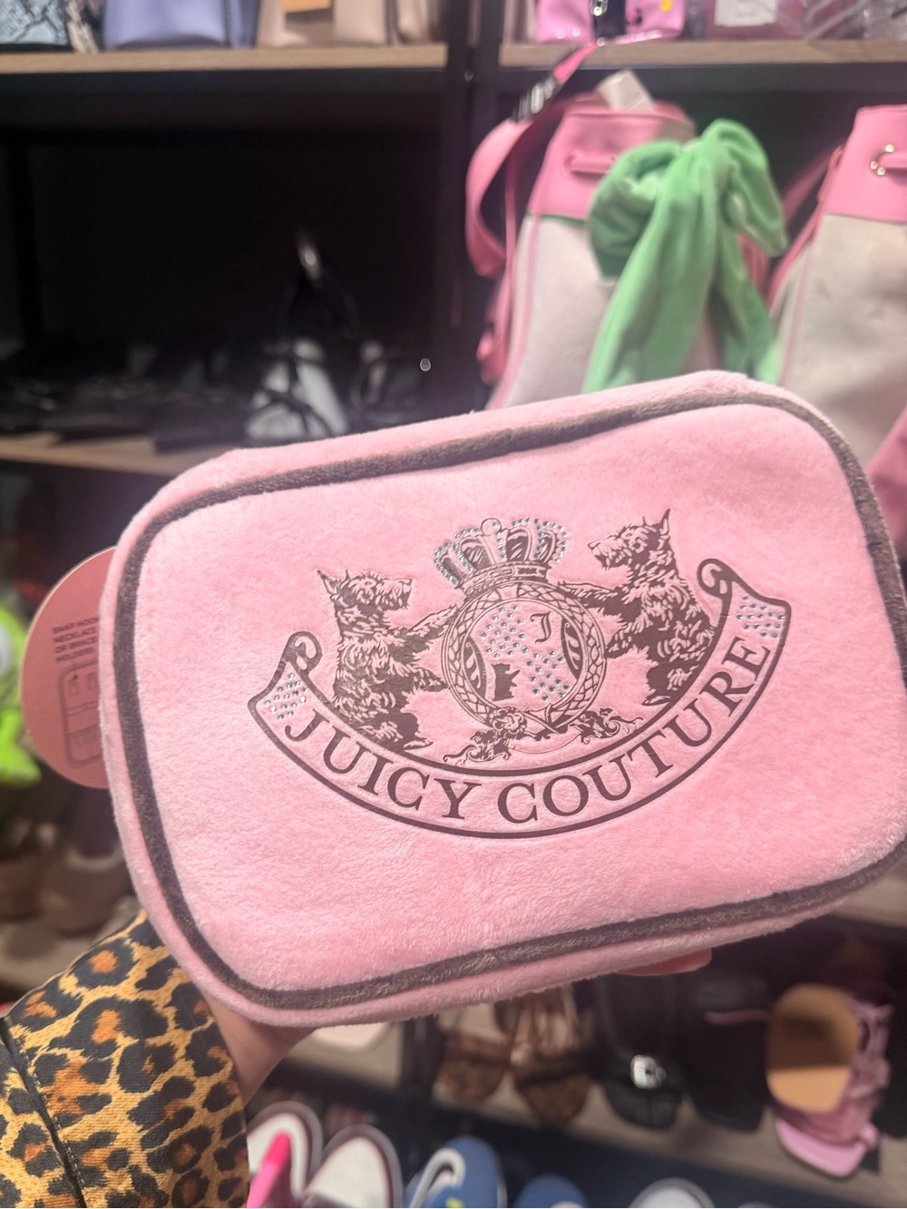 Juicy Couture Pink Plush jewelry pouch